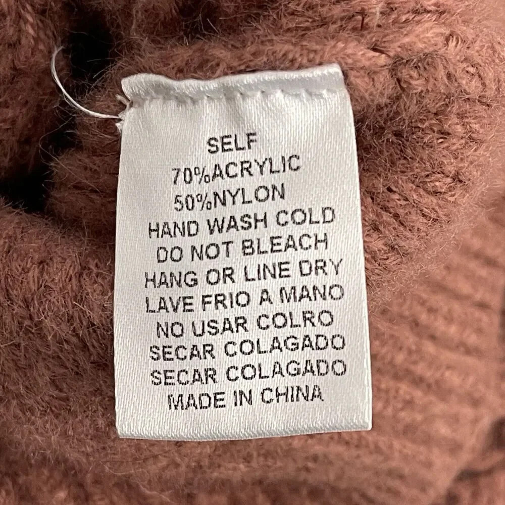 Kye Mi Mauve Pullover Open Knit Boho Sweater Hipp… - image 6